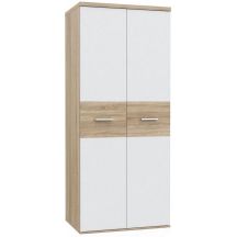 Szafa 2D WNS92-Q45 Biały / Dąb Sonoma WINNIE Podstawowe