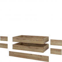 Komplet szuflad z blendami maskującymi 50EIFT92 do łóżka TYP 52 FONTANA Podstawowe