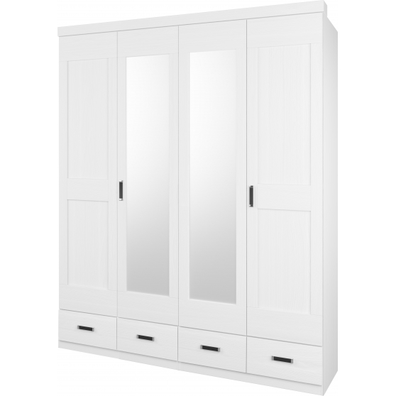 Szafa 4D z szufladami i z lustrem 5090ST4S4 SYSTEM A Podstawowe (1)