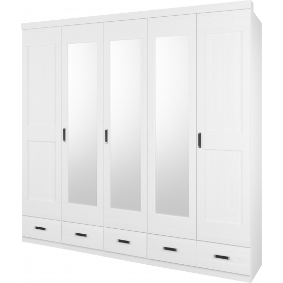 Szafa 5D z szufladami i z lustrem 5090ST4S5 SYSTEM A Podstawowe (1)