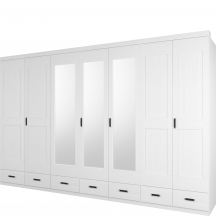 Szafa 7D z szufladami i z lustrem 5090ST407 SYSTEM A Podstawowe (1)