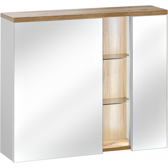 Szafka łazienkowa wisząca z lustrem 841 BAHAMA WHITE Podstawowe