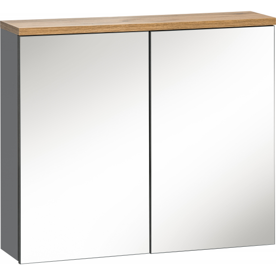 Szafka łazienkowa wisząca z lustrem 841 BALI GREY Podstawowe