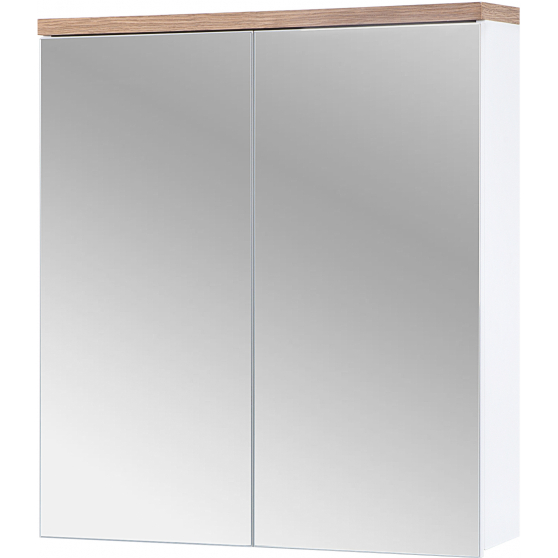 Szafka łazienkowa wisząca z lustrem 840 BALI WHITE Podstawowe