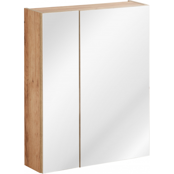 Szafka łazienkowa wisząca z lustrem 842A CAPRI OAK Podstawowe