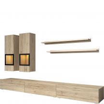 Meblościanka do salonu San Remo Jasne 24E0BM10 TYP-10 BAROS Podstawowe