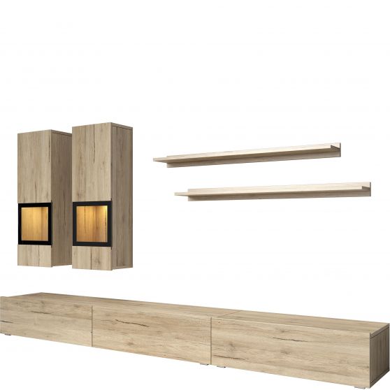 Meblościanka do salonu San Remo Jasne 24E0BM10 TYP-10 BAROS Podstawowe