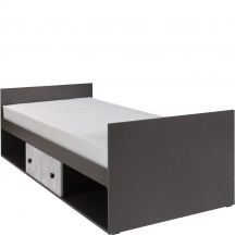 Łóżko 90 x 200 ze stelażem i pojemnikiem 20 TOMMY Podstawowe