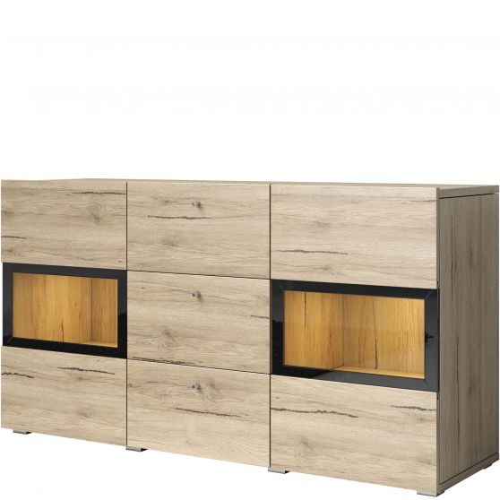 Komoda 2 drzwi 3 szuflady San Remo Jasne 24E0BM26 TYP-26 BAROS Podstawowe