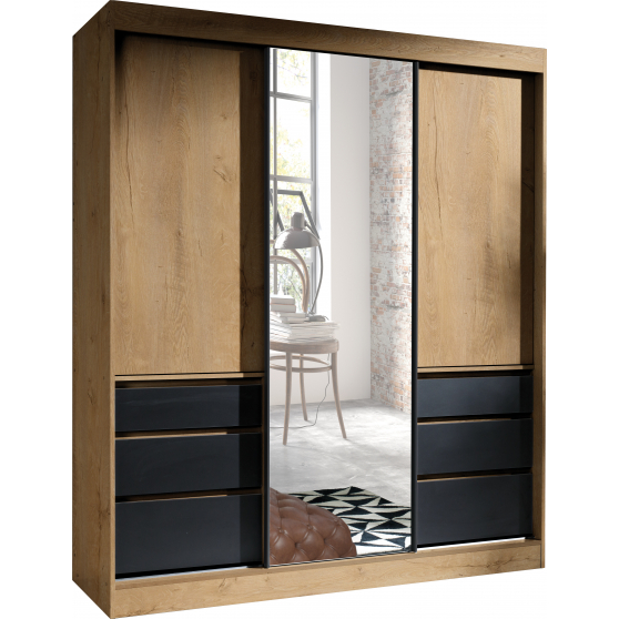 Szafa HAITI 180 z lustrem Podstawowe