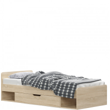 Łóżko 90 x 200 TIPS DĄB SONOMA Podstawowe