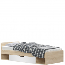 Łóżko 90 x 200 TIPS BIAŁY Podstawowe