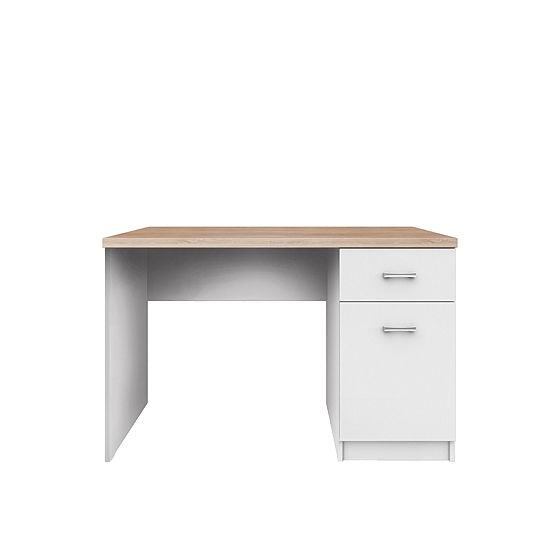 Biurko 1D1S/120 TOP MIX BIAŁY Podstawowe