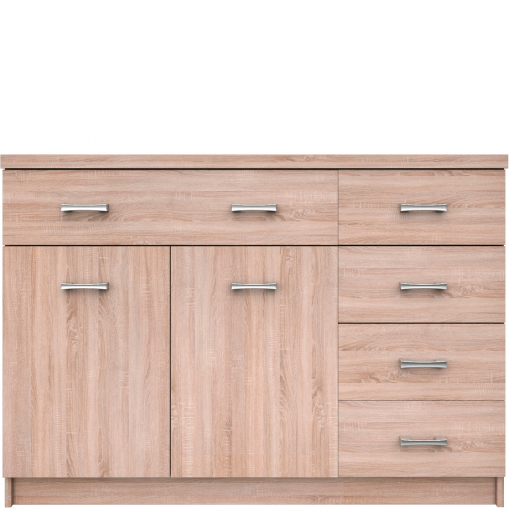 Komoda 2D5S TOP MIX DĄB SONOMA Podstawowe