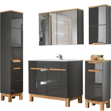 Zestaw mebli do łazienki SET 80 cm BALI GREY Podstawowe