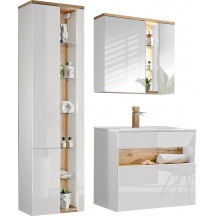 Zestaw mebli do łazienki SET 80 cm BAHAMA WHITE Podstawowe