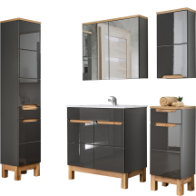 Zestaw mebli do łazienki SET 60 cm BALI GREY Podstawowe