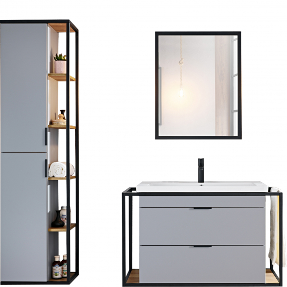 Zestaw mebli do łazienki SET 80 cm MANHATTAN Podstawowe