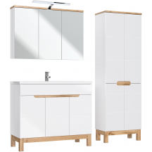 Zestaw mebli do łazienki SET 100 cm BALI WHITE Podstawowe