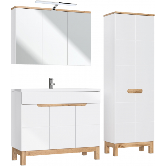 Zestaw mebli do łazienki SET 100 cm BALI WHITE Podstawowe