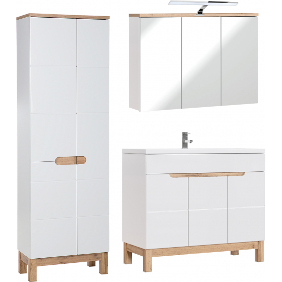 Zestaw mebli do łazienki SET 100 cm BALI WHITE Podstawowe