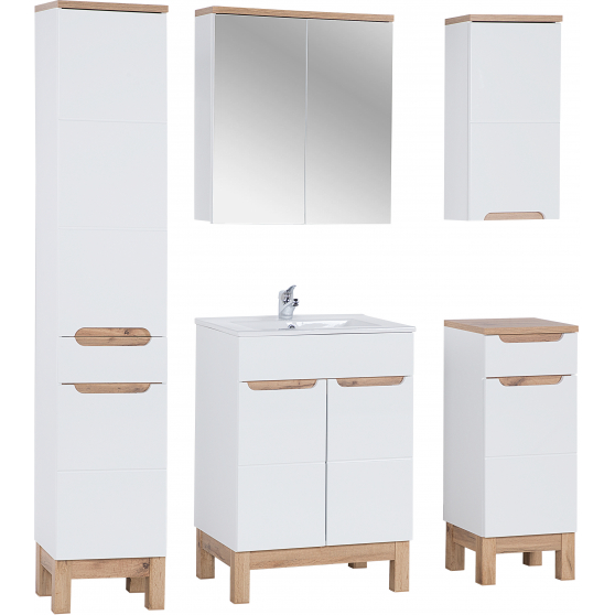 Zestaw mebli do łazienki SET 60 cm BALI WHITE Podstawowe