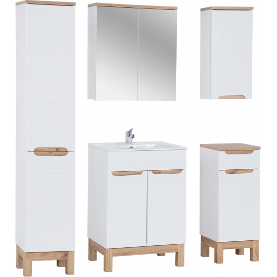 Zestaw mebli do łazienki SET 60 cm BALI WHITE Podstawowe