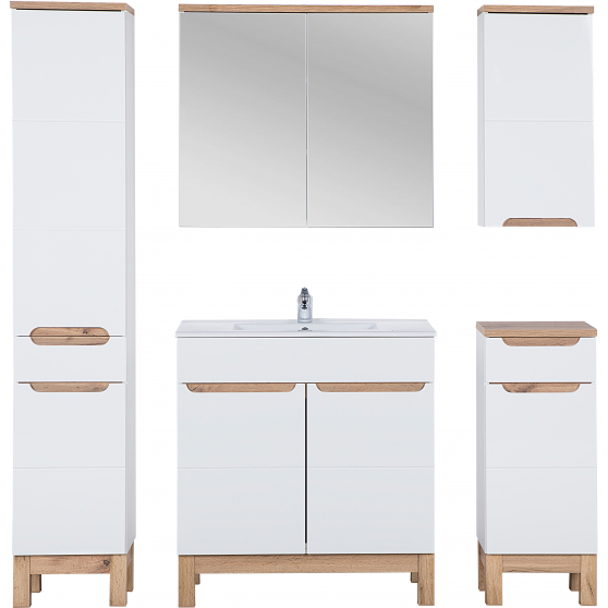 Zestaw mebli do łazienki SET 80 cm BALI WHITE Podstawowe