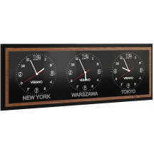 Zegar potrójny poziomy VERANO Podstawowe