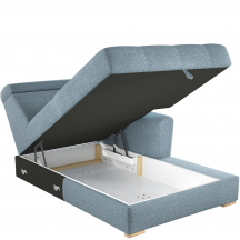 Otomana szeroka otwarta z pojemnikiem na pościel Prawa V1R RIVA Podstawowe