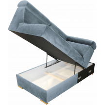 Otomana zamknięta krótka z pojemnikiem na pościel Lewa V6L RIVA Podstawowe
