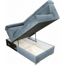 Otomana zamknięta krótka z pojemnikiem na pościel Prawa V6R RIVA Podstawowe