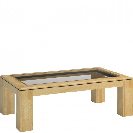 Stolik z blatem przeszklonym 120 ROSSANO Podstawowe