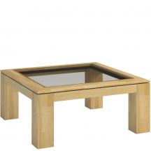 Stolik z blatem przeszklonym 90 ROSSANO Podstawowe