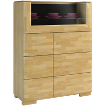 Szafka barek 2D z blatem szklanym ROSSANO Podstawowe