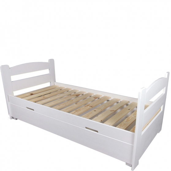 Łóżko drewniane sosnowe MAJA 90 x 200 z pojemnikiem Podstawowe