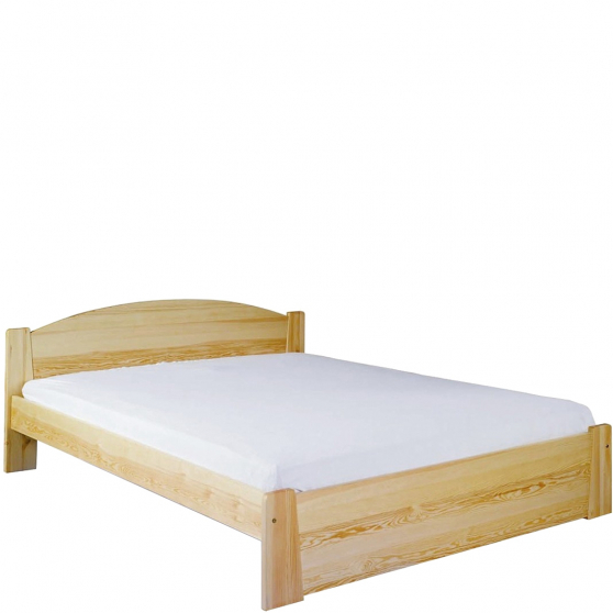 Łóżko drewniane sosnowe MIKI 160 x 200 tył obniżony Podstawowe