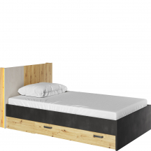 Łóżko 120 x 200 ze stelażem QB-11 QUBIC Podstawowe