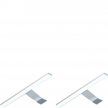 Oświetlenie nadszafkowe 2x oprawa LED Podstawowe