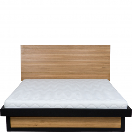Łóżko drewniane dębowe 140 x 200 LK370 METAL Podstawowe