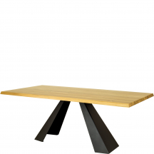 Stół drewniany dębowy 160x90x75 ST370 METAL Podstawowe
