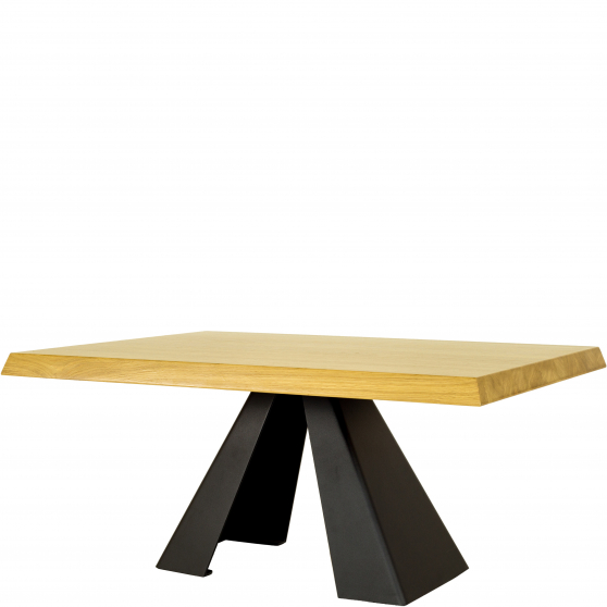 Ława drewniana dębowa 100x60 ST371 METAL Podstawowe