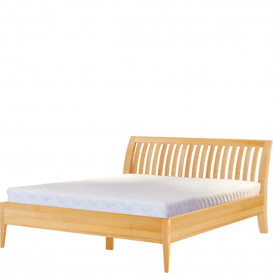 Łóżko drewniane bukowe 140 x 200 LK191 RETRO BUK Podstawowe