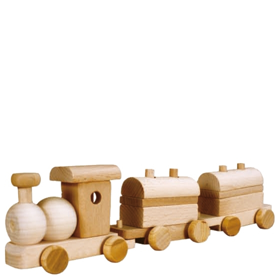 Zabawka drewniana pociąg z wagonami mały AD117 Podstawowe
