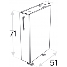 Szafka dolna stojąca cargo DC… KAMMONO F7 Szkic