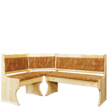 Narożnik kuchenny drewniany sosnowy tapicerowany NR107 Podstawowe