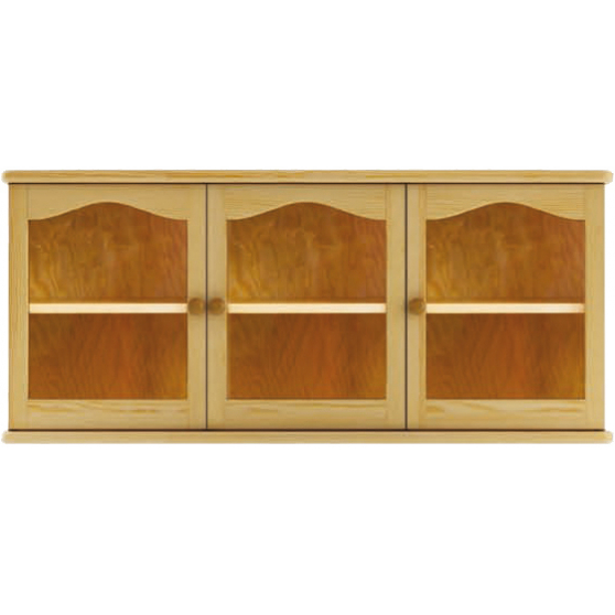 Szafka górna wisząca 3 drzwi 131 cm witryna KW106 Podstawowe