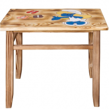 Stolik drewniany dla dziecka prostokątny AD232 Podstawowe