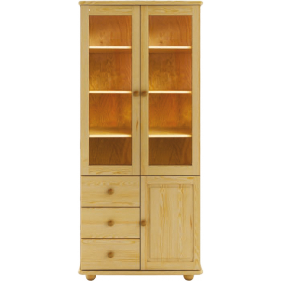 Witryna drewniana sosnowa KW116 Podstawowe