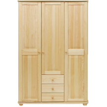 Szafa 3D drewniana sosnowa z szufladami SF101 Podstawowe